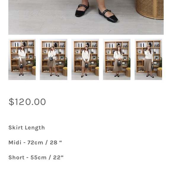 House of Lancry LUNA PLEATED SKIRT - Picture 3 of 4